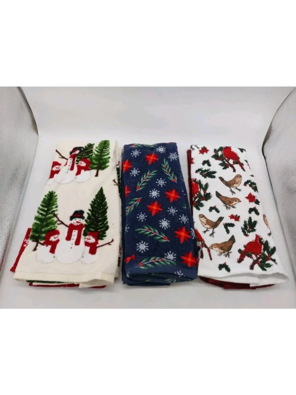 Christmas Kitchen dish towels Set of 2 Each Lot Of 3 NWT Various Brands